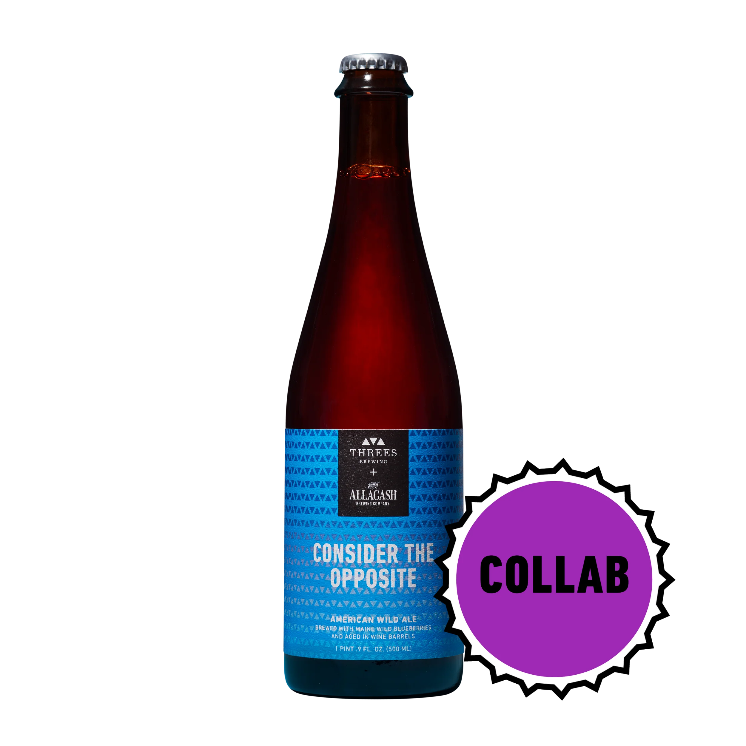 Consider the Opposite (Wild Ale with Blueberries) Collaboration with Allagash Brewing 500ml - Image 3