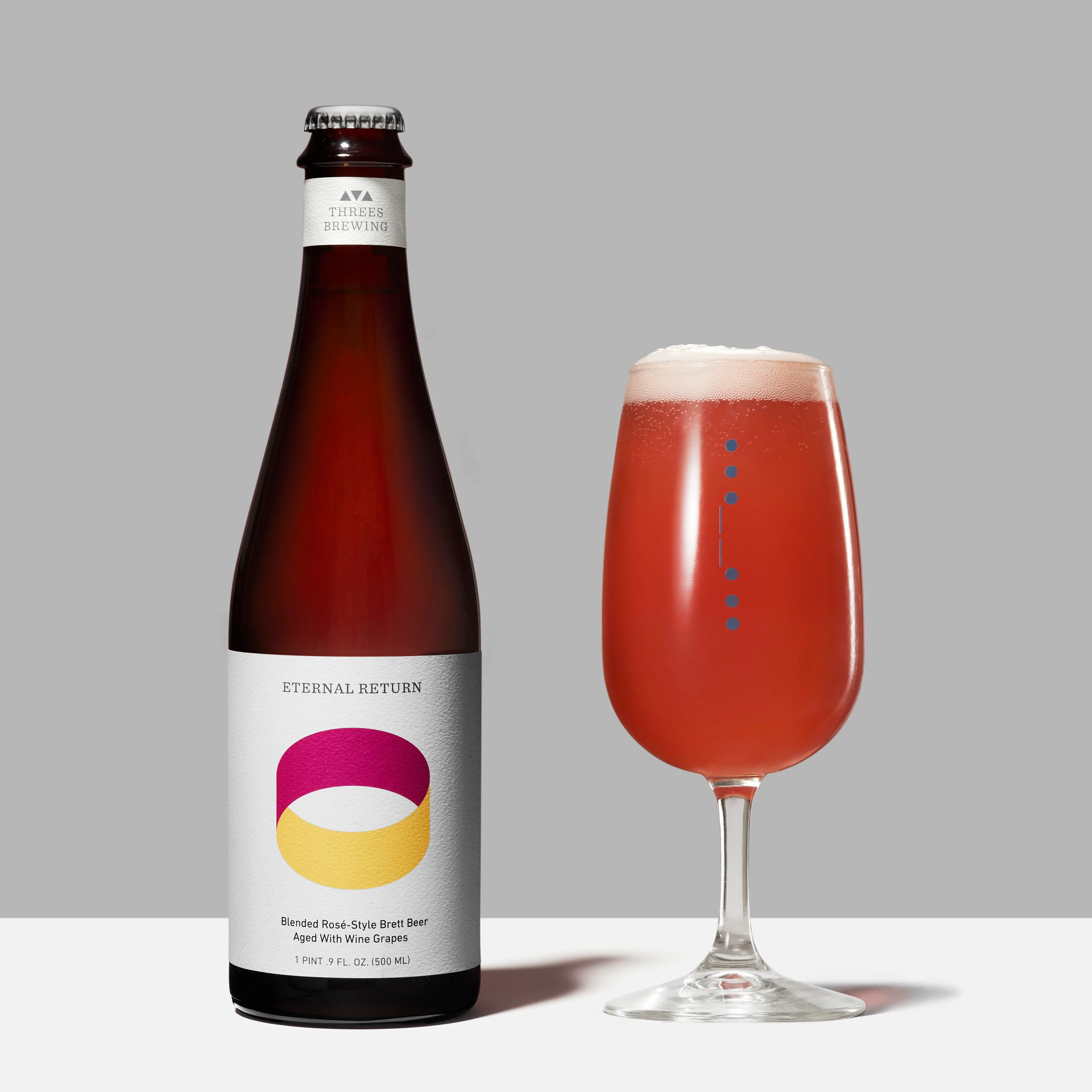 Eternal Return Rose (Blended Rosé-Style Brett Beer Aged With Wine Grapes) 500ml - Image 3