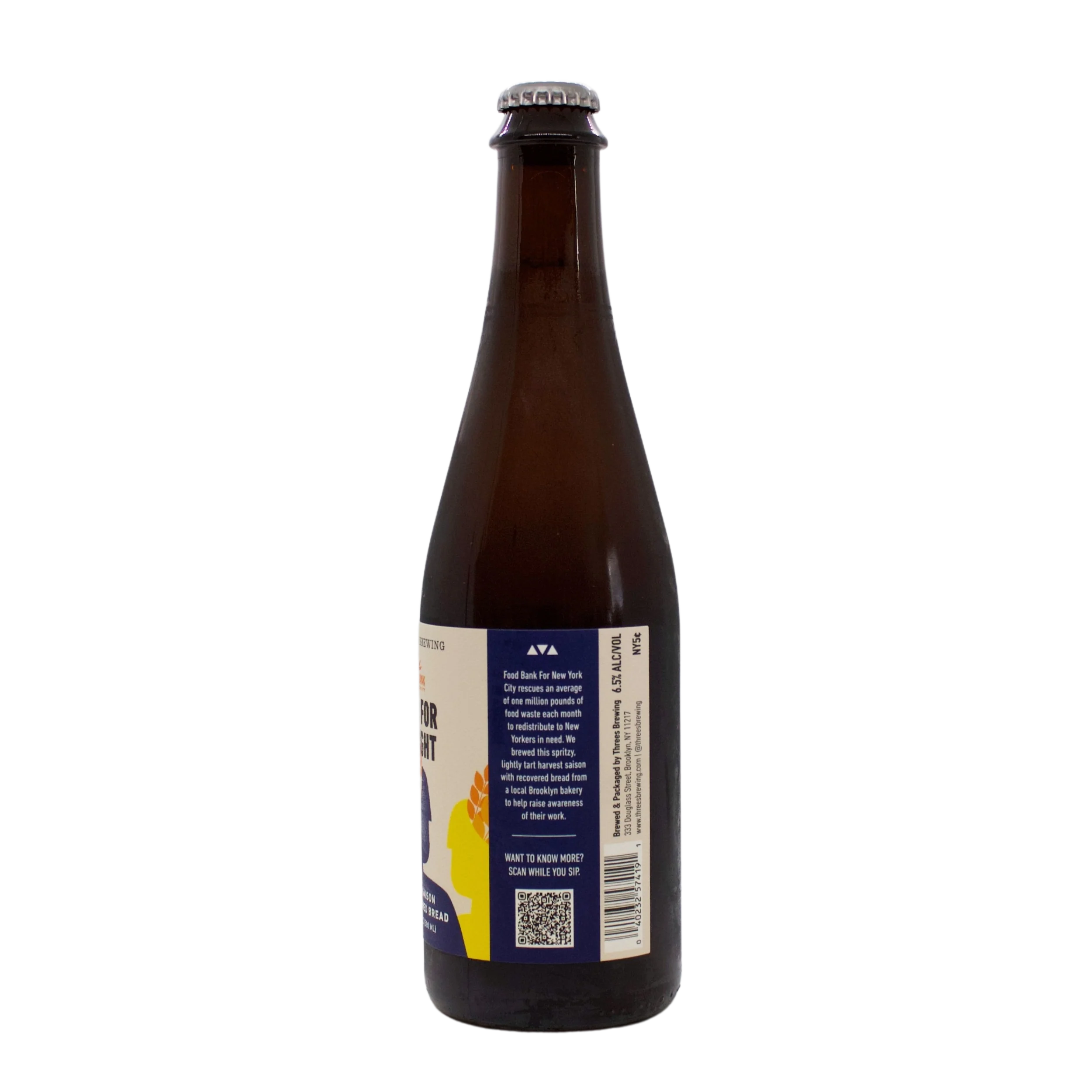 Food For Thought (Harvest Saison) - Collaboration with Food Bank For New York City 500ml - Image 3
