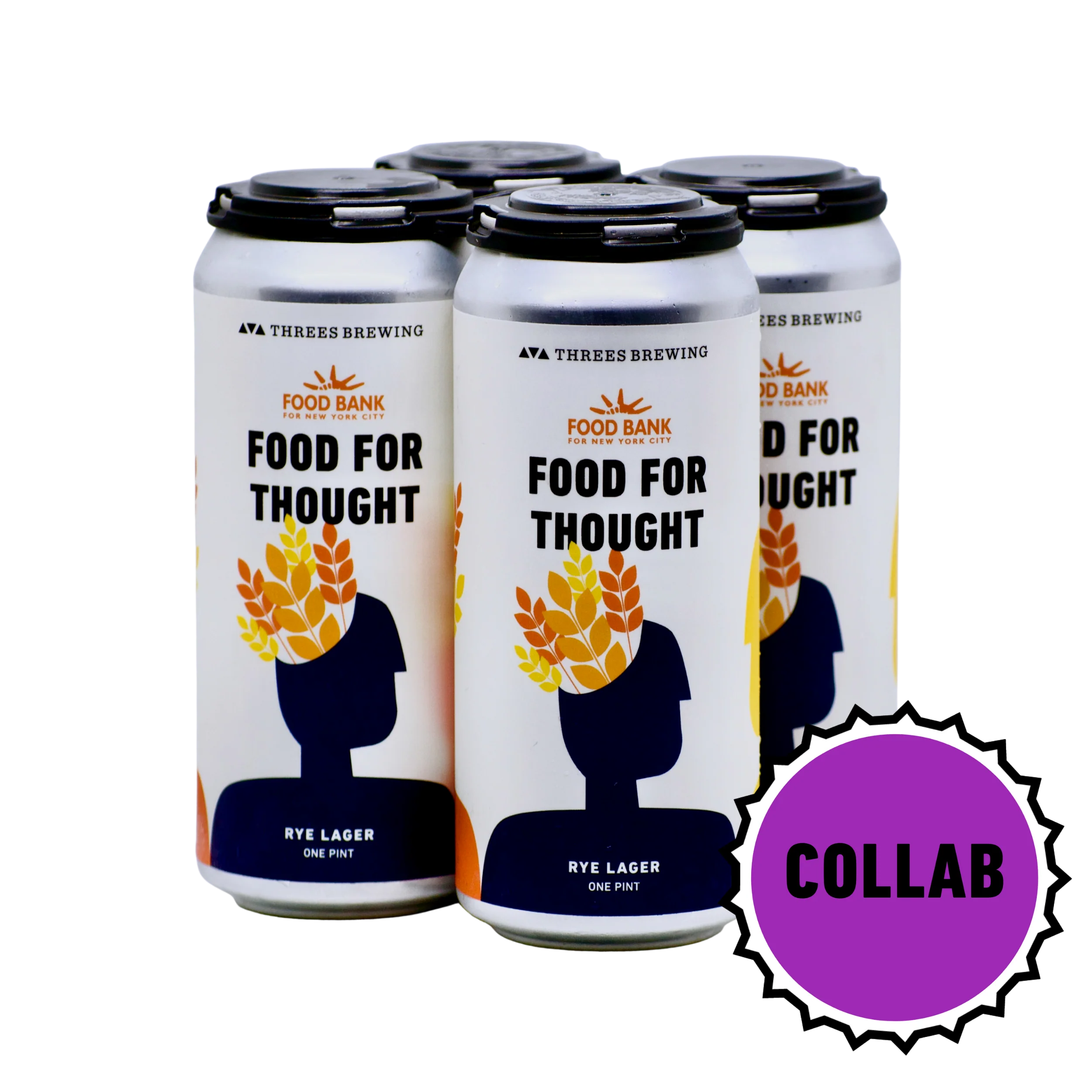Food For Thought (Rye Lager) - Collaboration with Food Bank For New York City - Image 2